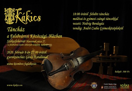 Kákics táncház lesz a Felsővárosi Közösségi Házban szombaton